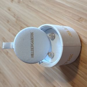 BNIB Hillberg&Berk + Jillian Harris Sparkle Ball Stud Earrings